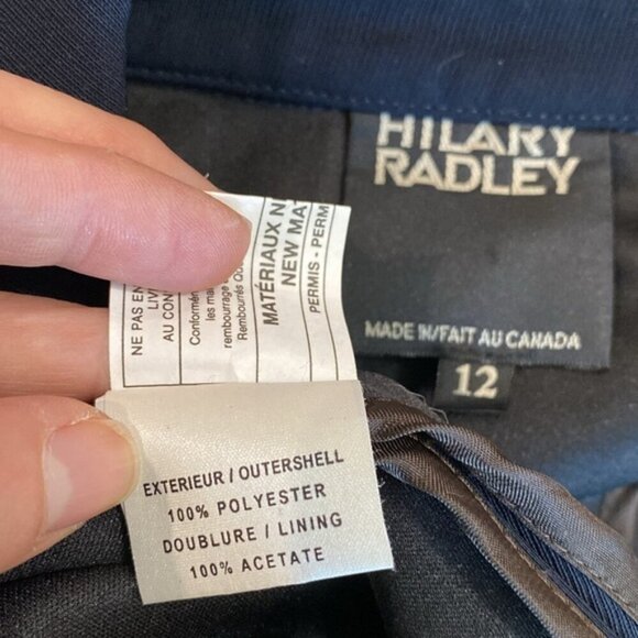 Hilary Radley Blue Trench Coat Size 12 - Picture 14 of 15